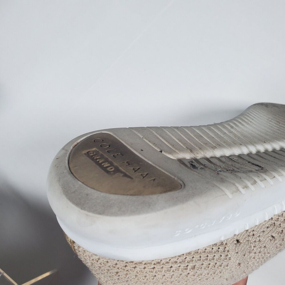 Cole Haan Women’s Sneakers Oxford Shoes Size 9B Beige Wingtip Knit Stitchlite - Picture 8 of 11